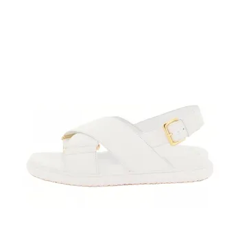 MARNI Logo Embossed Buckled Sandals Women's