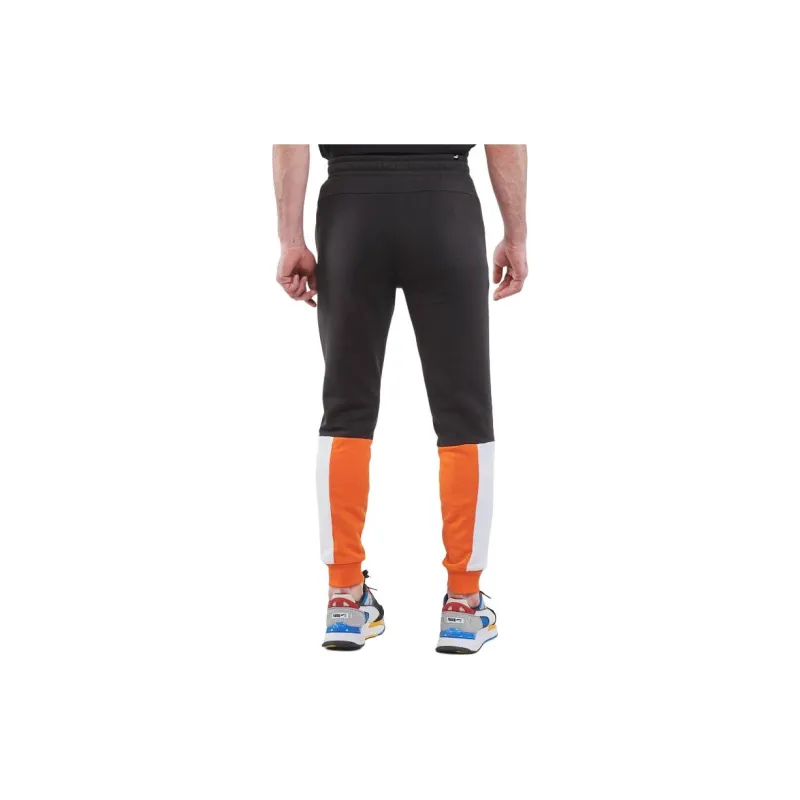 PUMA Casual Pants Men's Orange Black-3