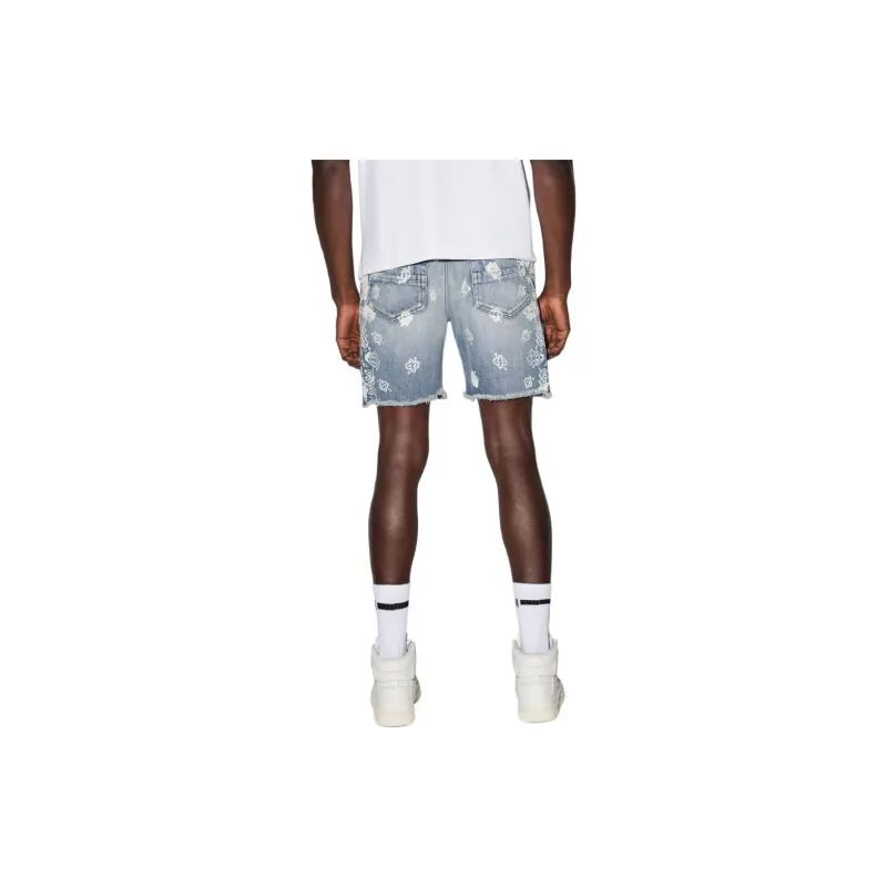 AMIRI Denim Shorts Men Light Blue-2
