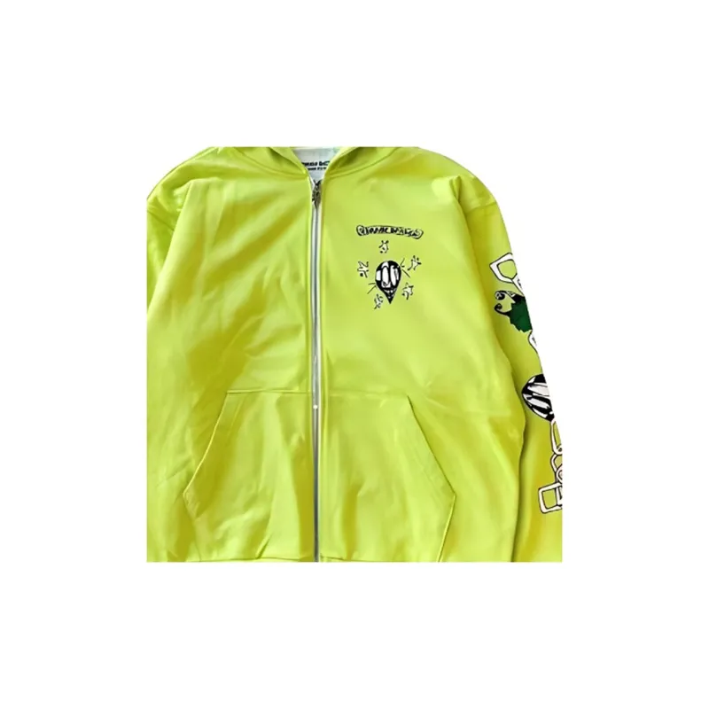 Chrome Hearts Sweatshirts Unisex Neon Green-5