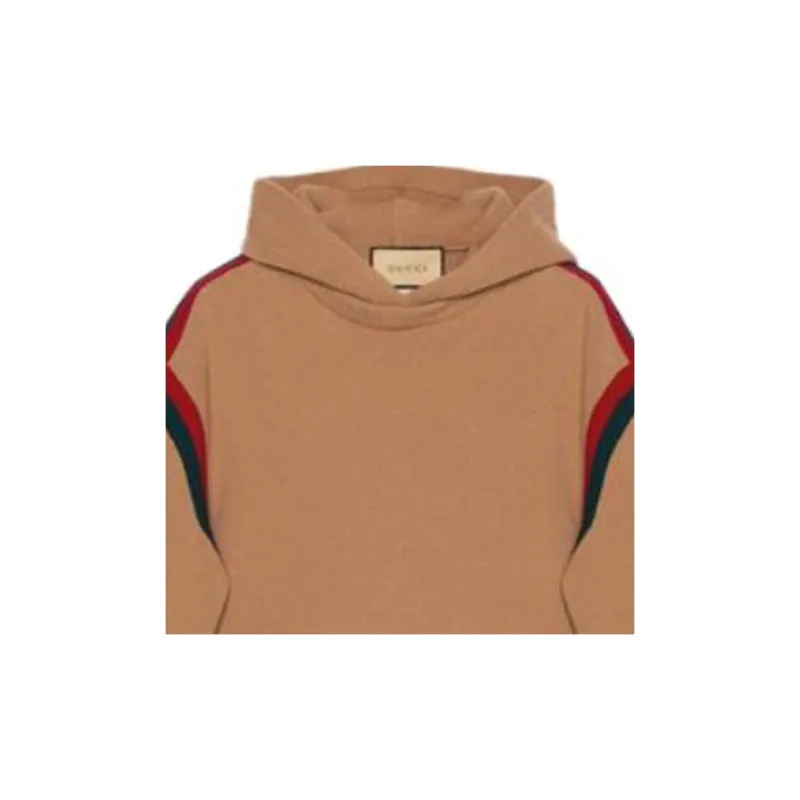 GUCCI Web Stripe Wool Hoodie-5