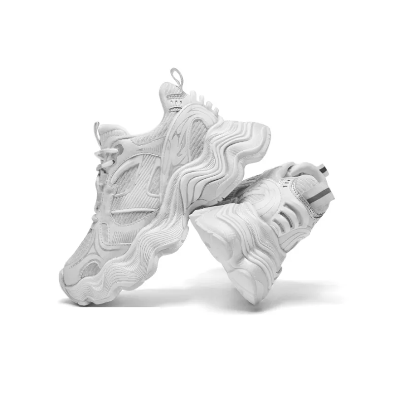 CHERYKALLY Cushioning Anti Slip And Wear Resistant Height Increasing Low Top Chunky Sneakers Women's-23