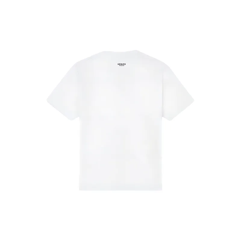 KENZO Boke Flower Embroidered Crew Neck T Shirt-1