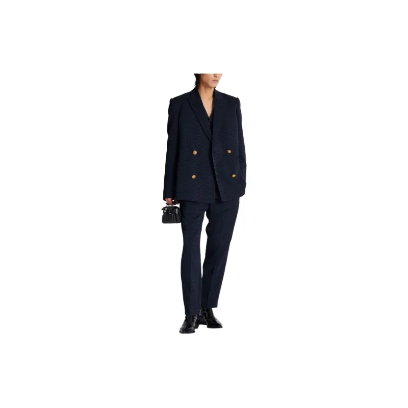 BALMAIN PB monogram Satin Blazer-1