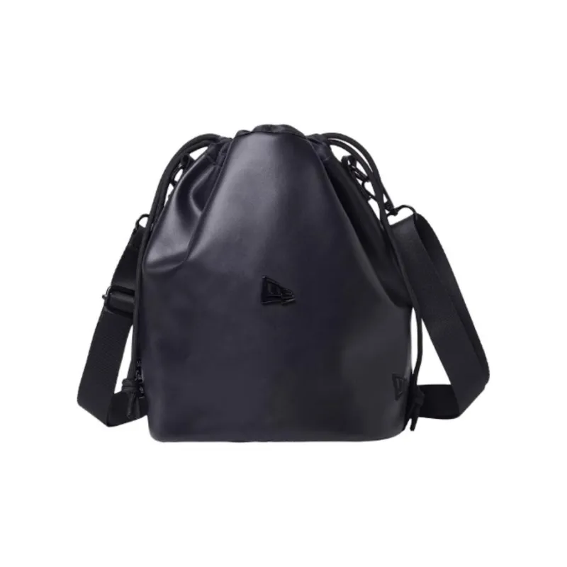 New Era PU Bucket Bags Crossbody Bag, Shoulder Bag Regular Unisex Black-0