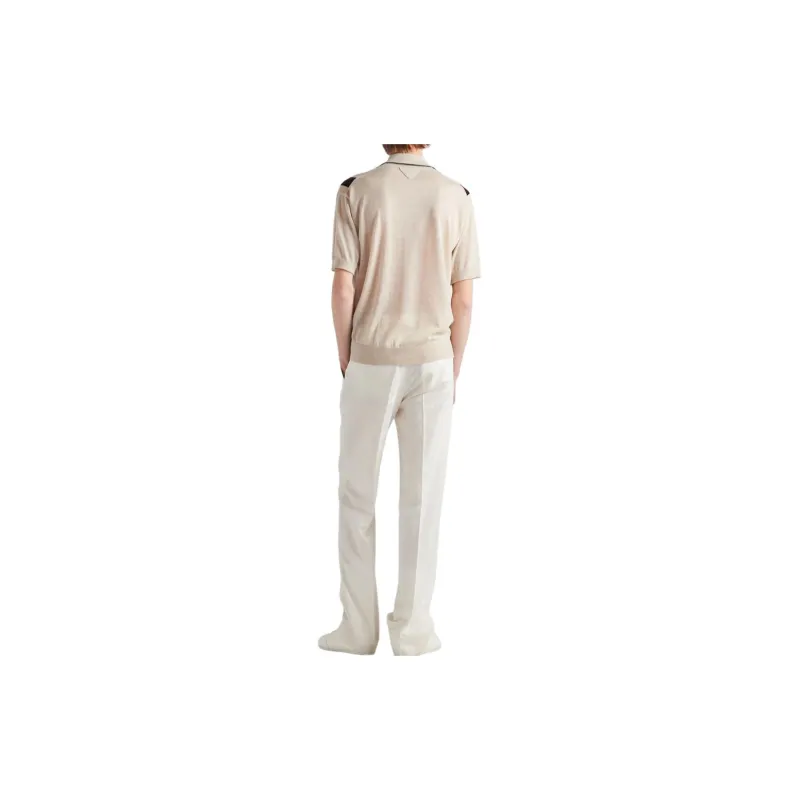 PRADA SS24 Polo Shirt Men's White-2