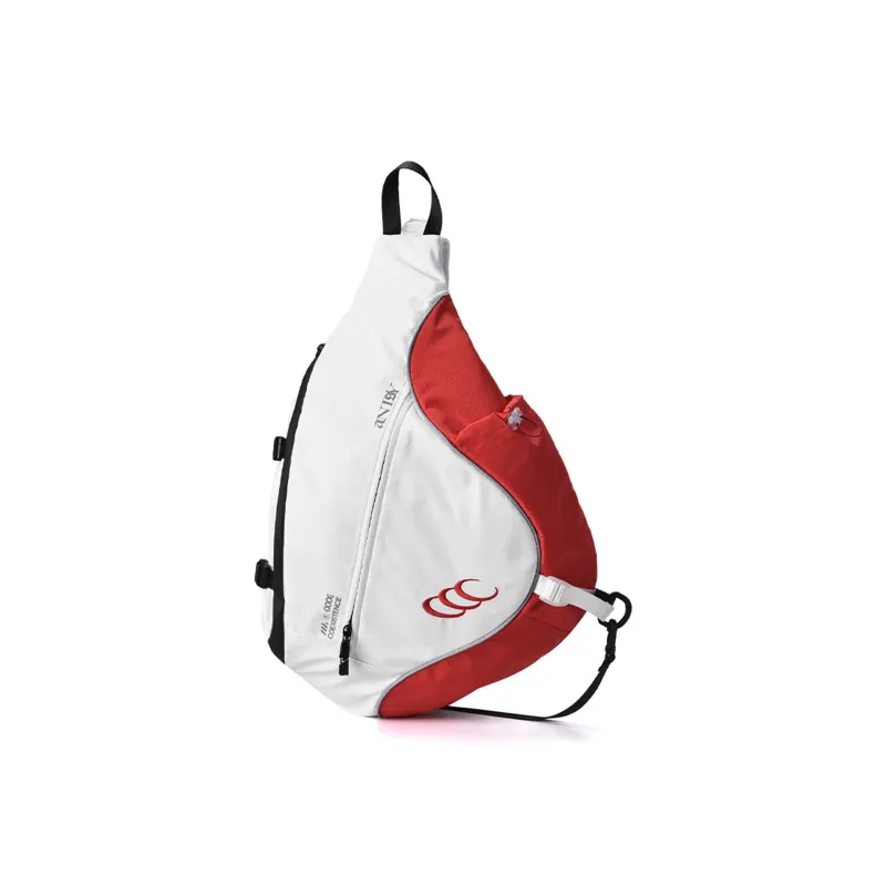 COEXISTENCE Water repellent Polyester Quiver Bag, Sling Bag, Crossbody Bag Regular Unisex White Red-1