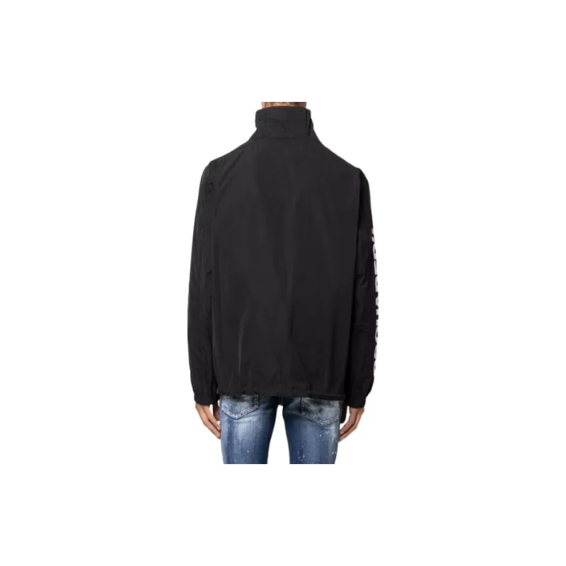DSQUARED 2 Logo Print Zipped Jacket-2