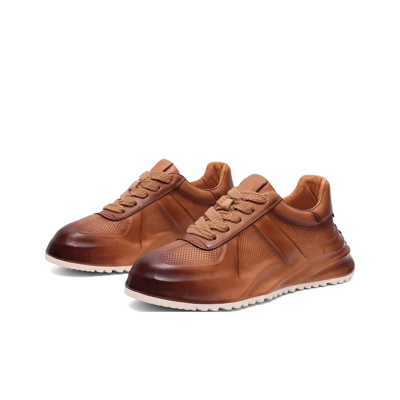 Daying Slip Resistant, Abrasion Resistant, Breathable, Height Increasing Low Top Chunky Sneakers Men's-1
