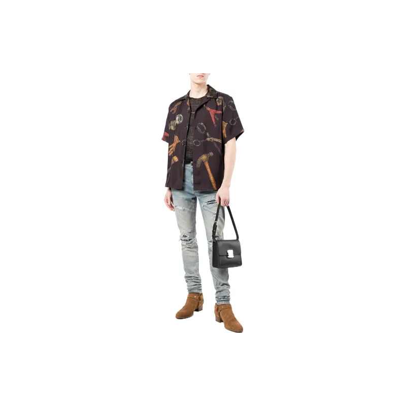 AMIRI Shirts Men Brown-2