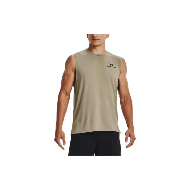 Under Armour RUSH Tank Top Men's Beige-3