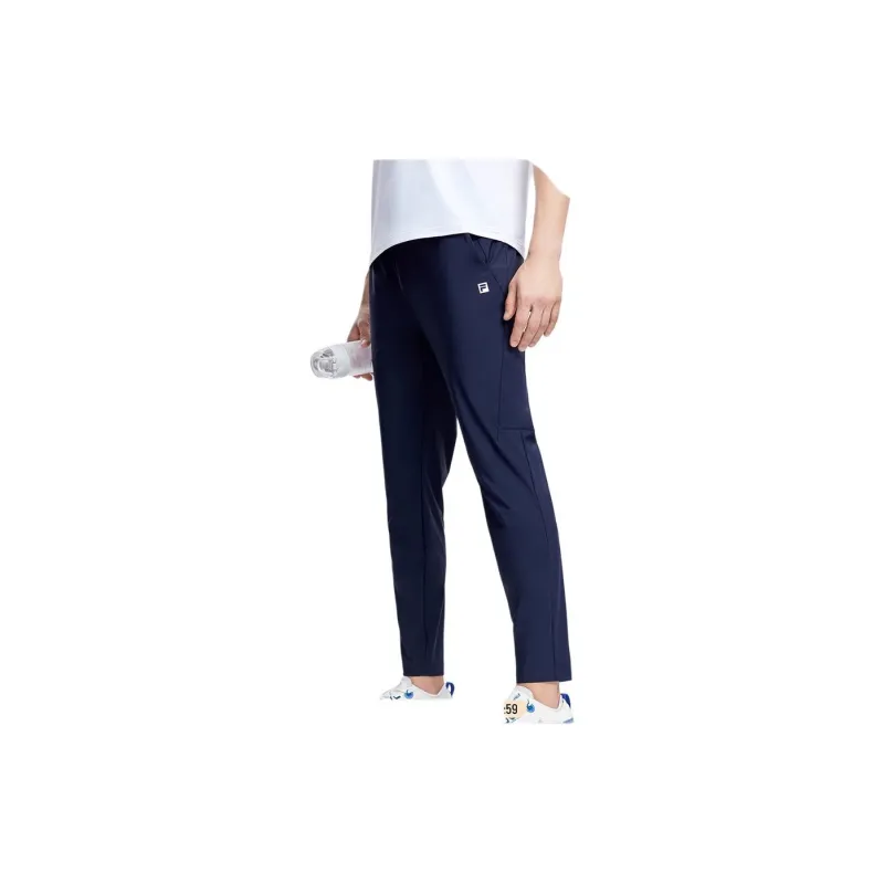 FILA Knitted Sports Pants Men's Royal Blue-2