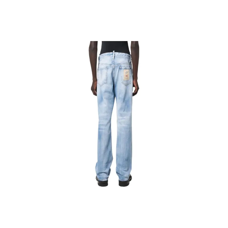 DSQUARED 2 Logo patch Tapered leg Jeans-2