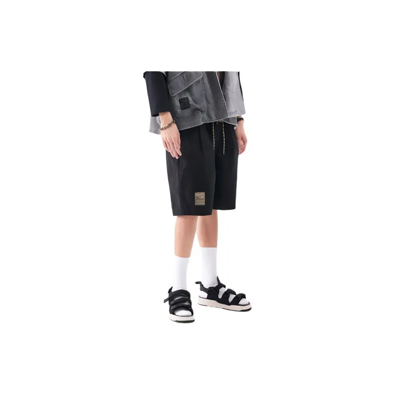 GOLDLION Casual Shorts Men's Black-4