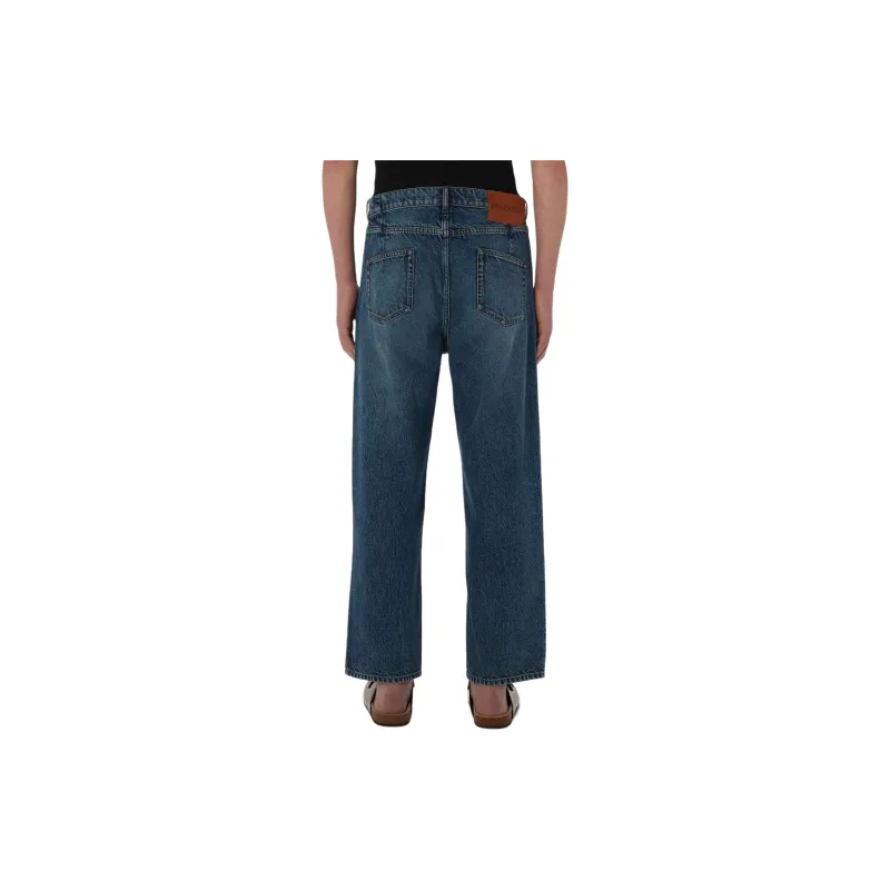 JW Anderson Cropped Straight leg Denim Trousers-2