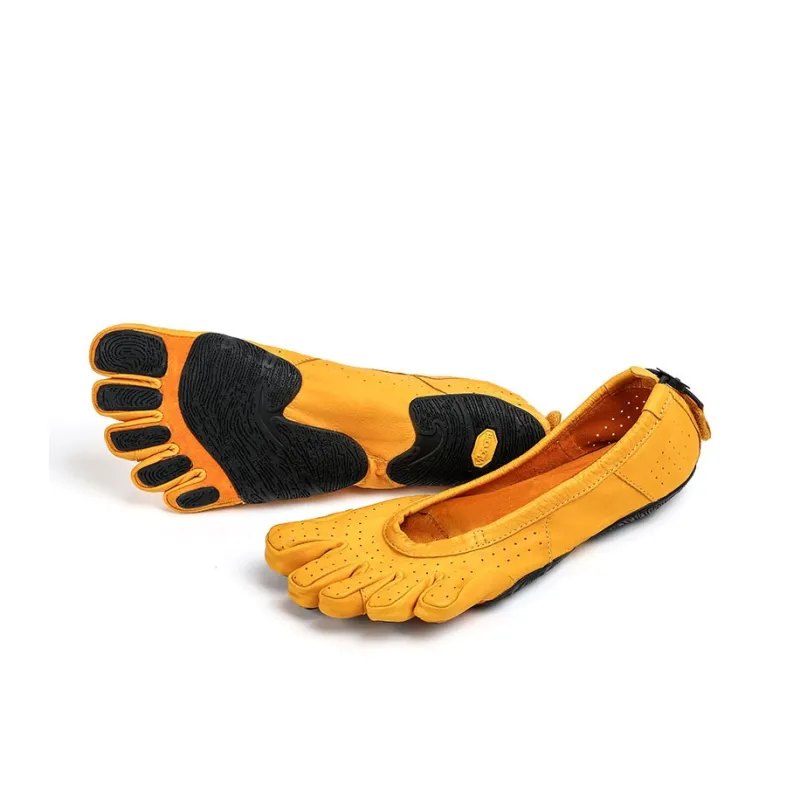 Vibram Five Fingers Shoes Slip Resistant Breathable Lightweight Training Shoes Women's Yellow Yoga-3