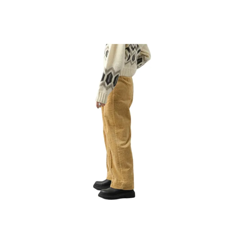 GANNI Casual Pants Women's Yellow-2