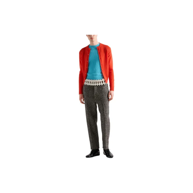 PRADA Logo Patch Cardigan-1