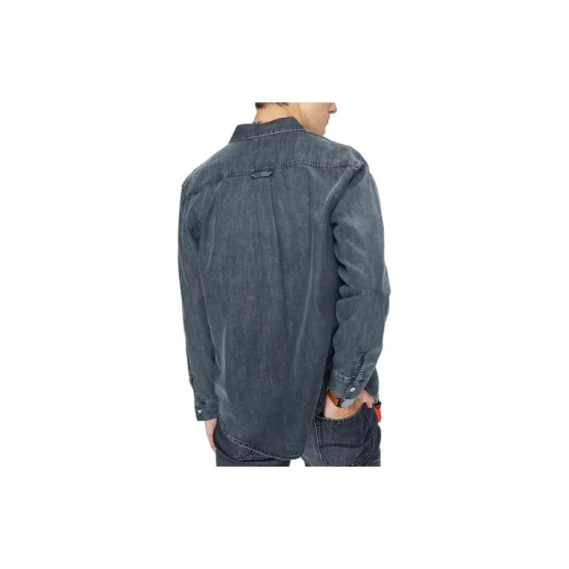 Lee Shirts Men Black Gray Color-3