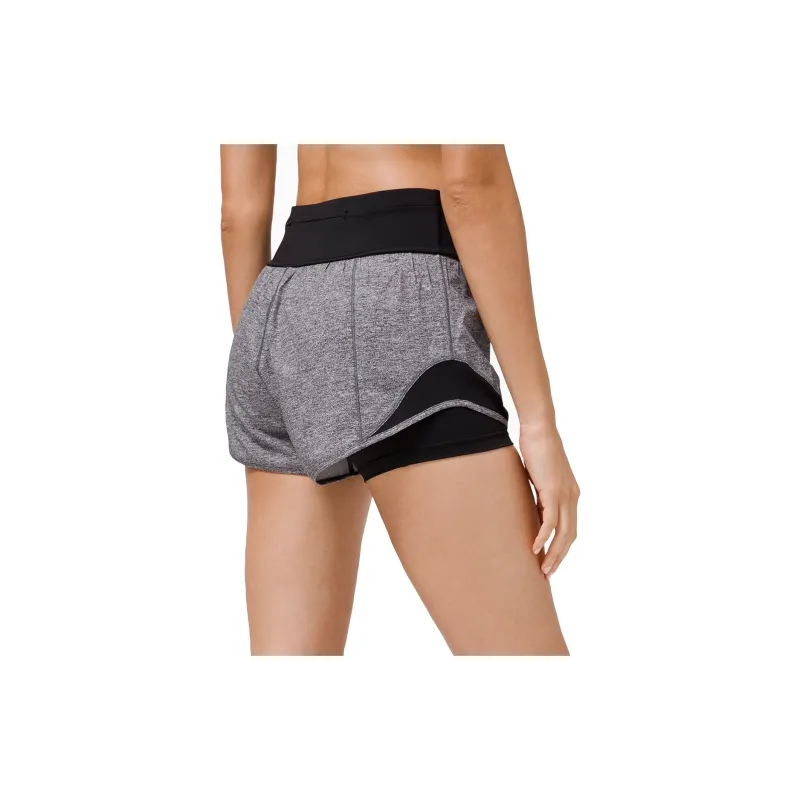 Lululemon Hotty Hot Series Sports Shorts Women's Mist Black-1