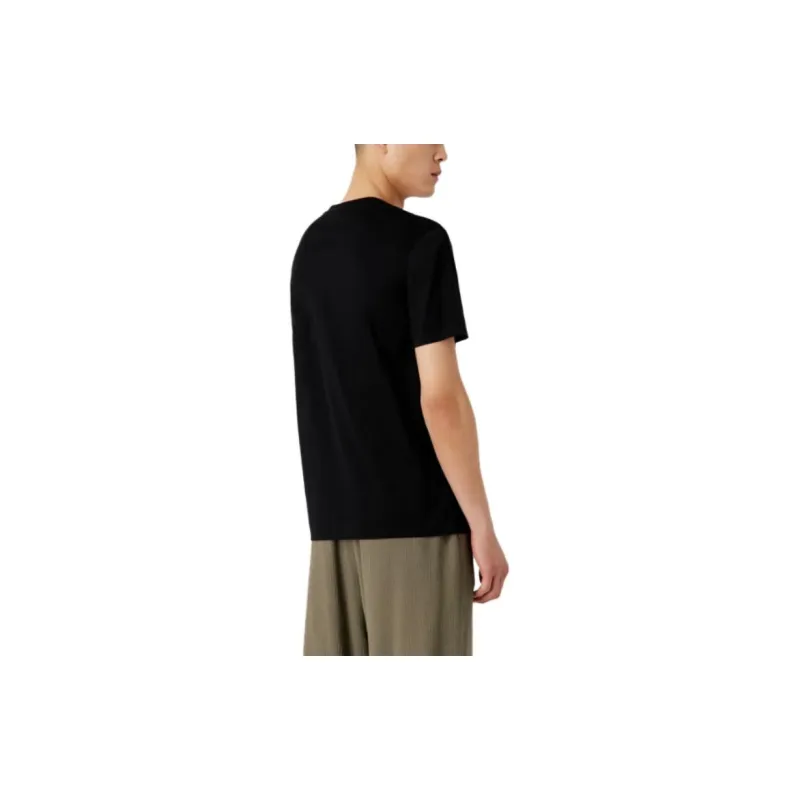 EMPORIO ARMANI Logo appliqué Crew neck T shirt-2