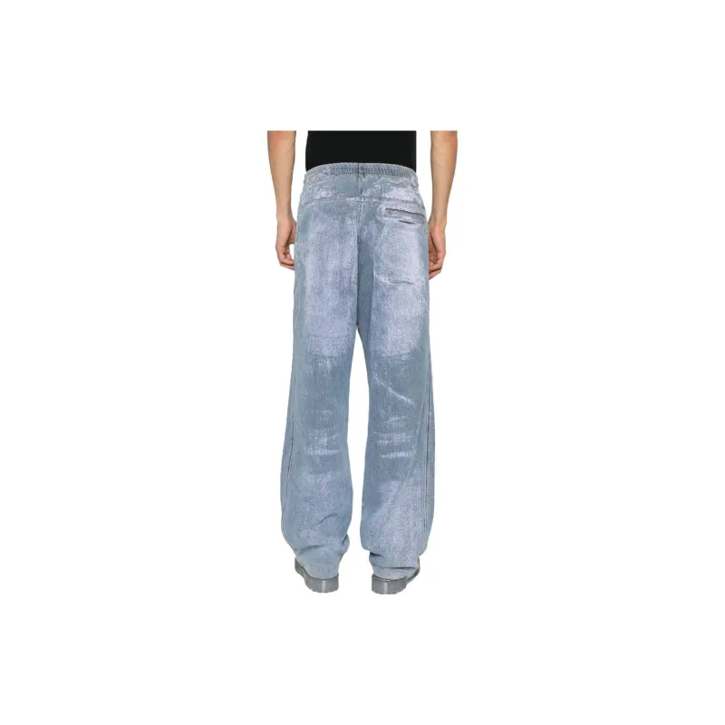 DIESEL Crease Detailed Drawstring Trousers-1