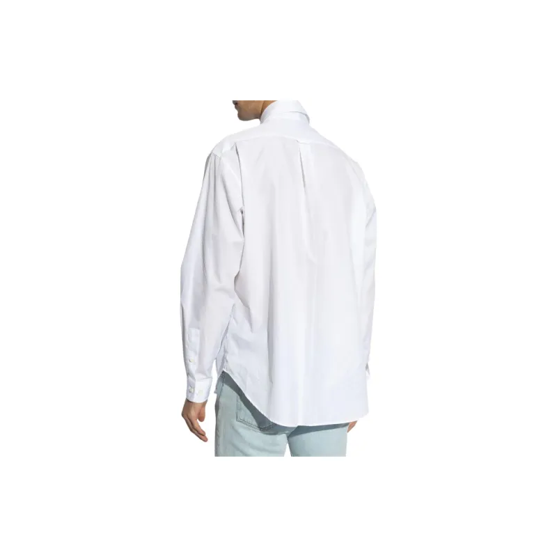 PALM ANGELS Logo print Cotton Shirt-1