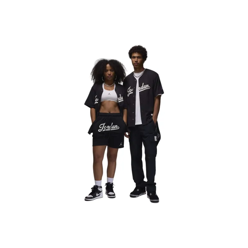 Nike SS24 Jordan Flight MVP Men's Baseball Top Shirt Unisex Black/White-2