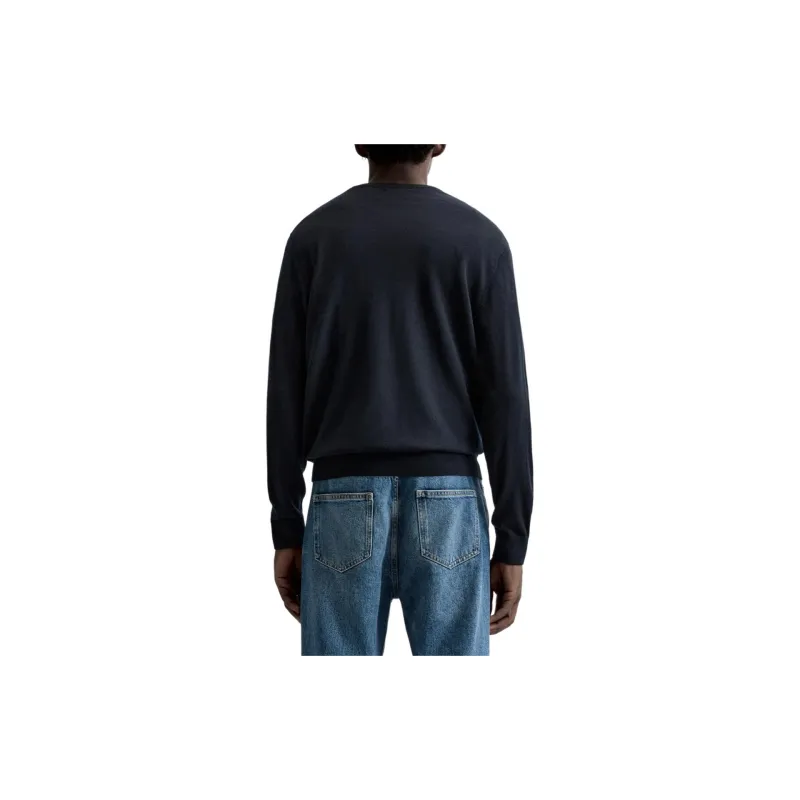 ZARA Sweaters Men Sea Blue-2