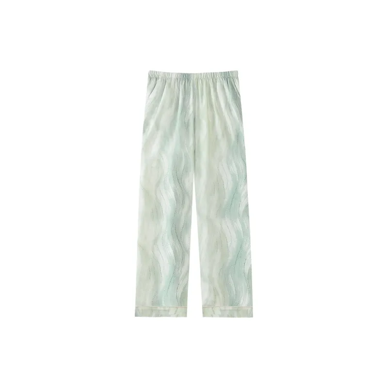 Han Ziduo Pajama Pants Women's Mint Green-0