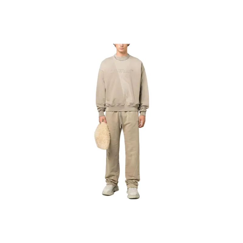 OFF WHITE Logo Embroidered Drawstring Sweatpants-2