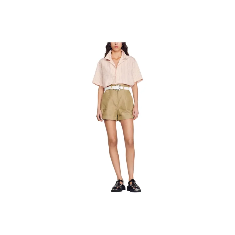 Sandro Shirts Unisex Pink-6