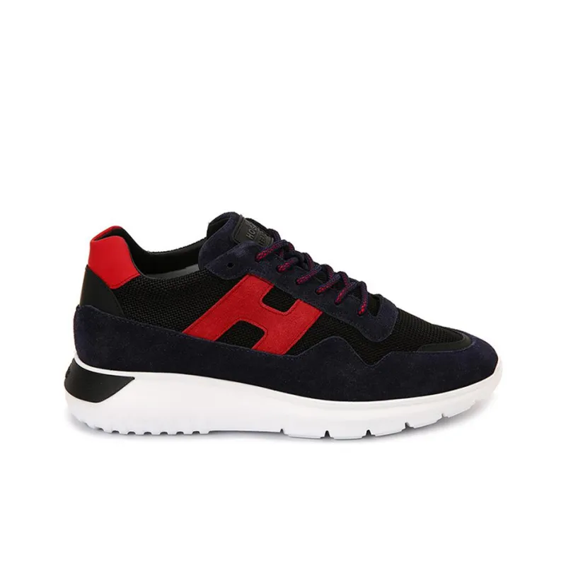 HOGAN Interactive³ Casual Shoes Men Low-Top Black/Red-1