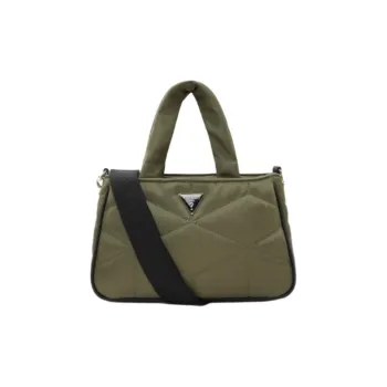 GUESS Fabric Shoulder Bag, Crossbody Bag, Handbag Medium Size Women's Green