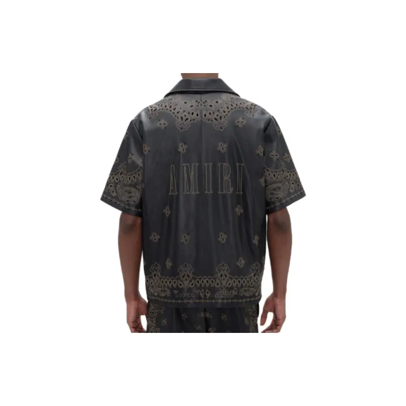 AMIRI Leather Bandana Shirt-3