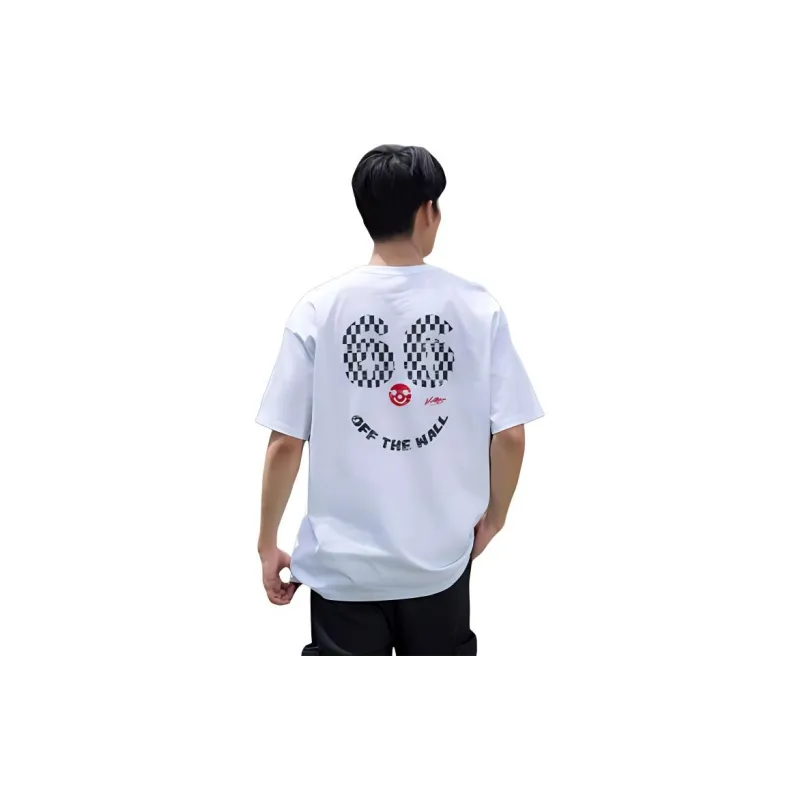 Vans OFF WHE WALL T Shirts Unisex White-5
