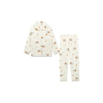 Sleeping Beauty Pajama Set Women's Apricot