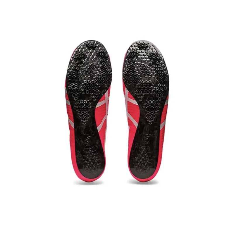 Asics Metasprint Slip Resistant Low Top Carbon Plate Running Shoes Men's Red-3