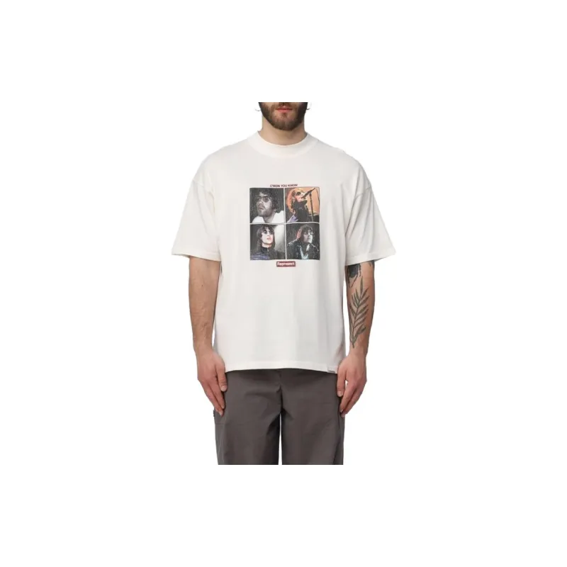 REPRESENT Logo Printed Crewneck T-Shirt-5