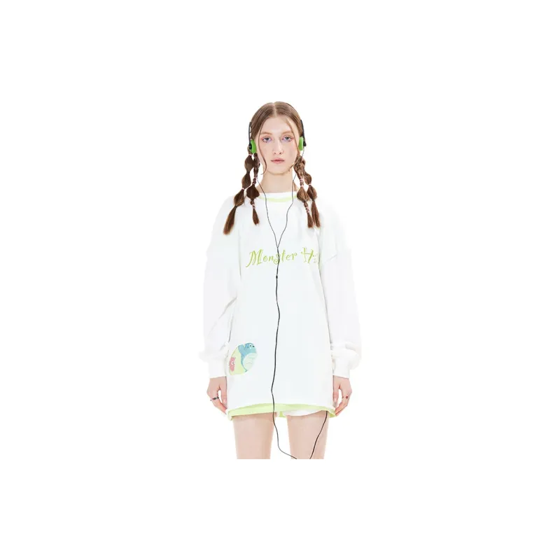 ANDREA MARTIN Sweatshirts Unisex White-2