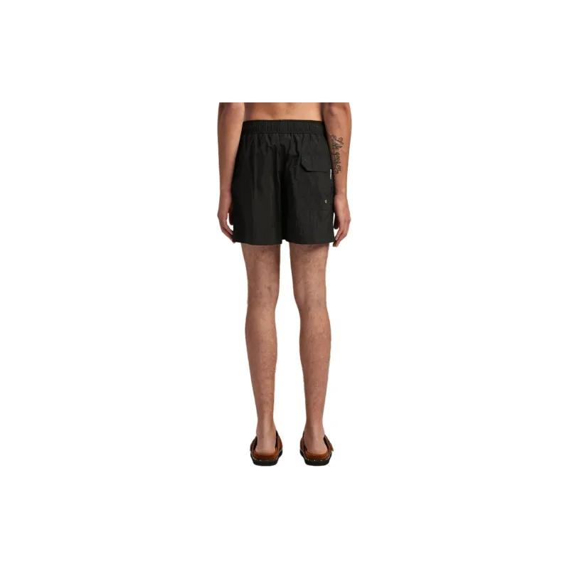 PALM ANGELS Monogram Patch Drawstring Swimming Shorts-3
