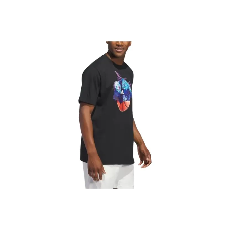 Adidas Floral Hoops Graphic Tee-3