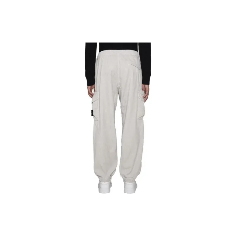 STONE ISLAND Corduroy Cargo Straight Leg Trousers-2