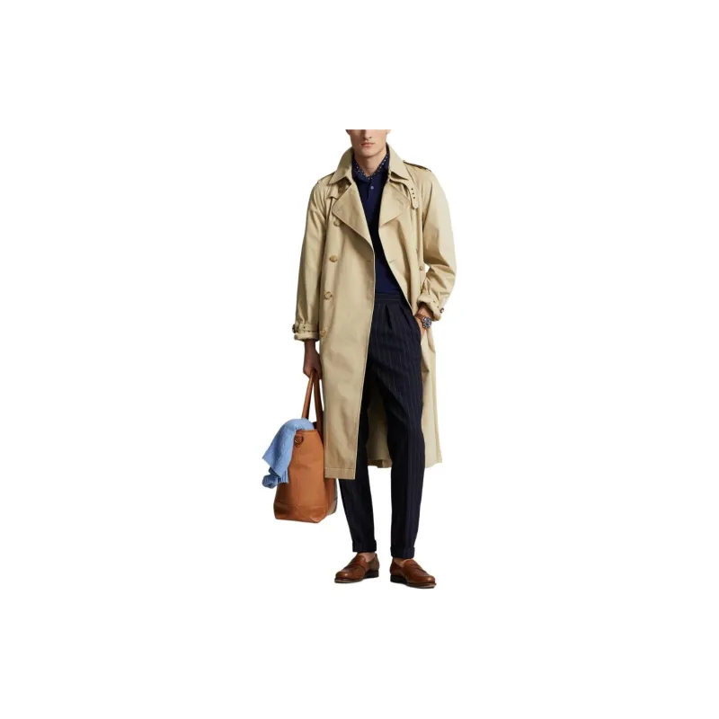 Polo Ralph Lauren SS24 Trench Coat Men's Sandy Beige-1