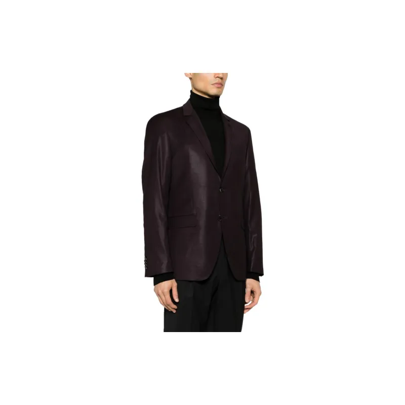 KARL LAGERFELD / Karl Lagerfeld Jeans Clever Brooch-detail Stretch-wool Blazer-2