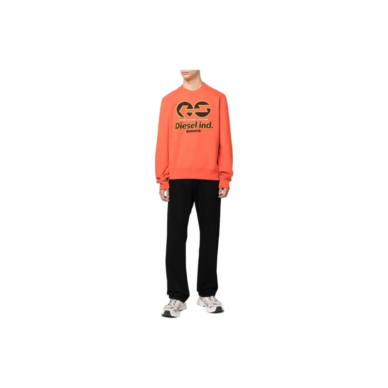 DIESEL Sweatshirts Men Orange-1