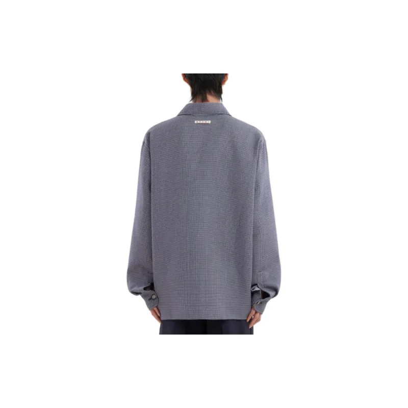 MARNI With Cropped Hem Organic Poplin Shirt-3