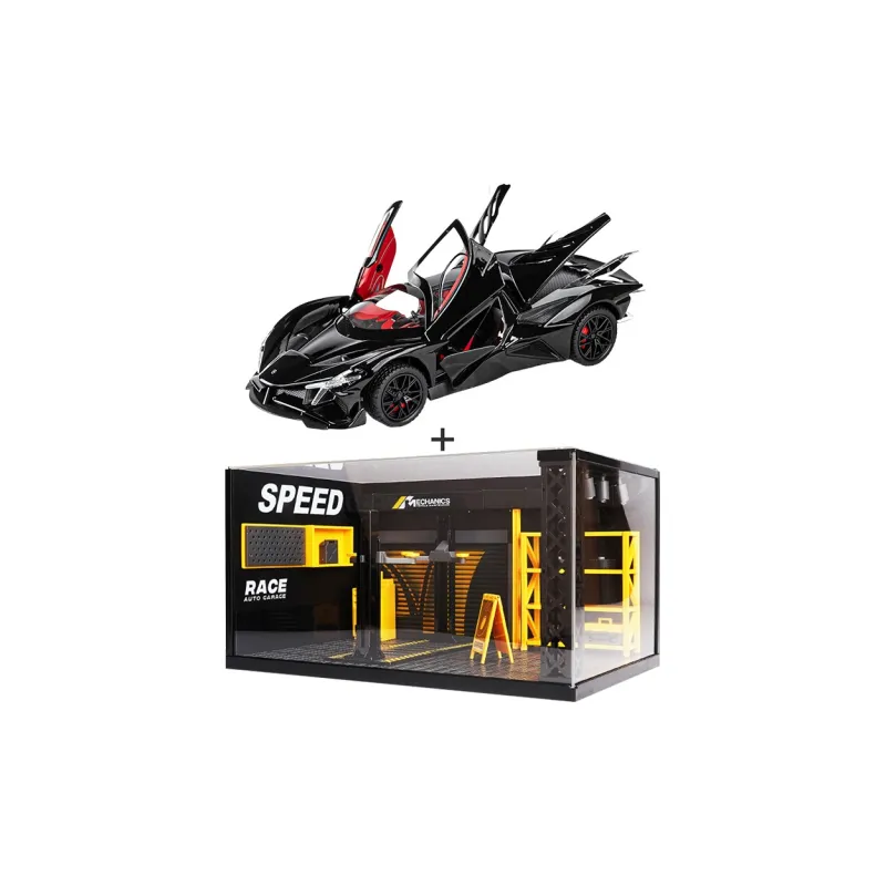 Chi Yu Car Play Racing Car Maintenance Scenario, Apollo EVO 1 24 Model Accessories-10
