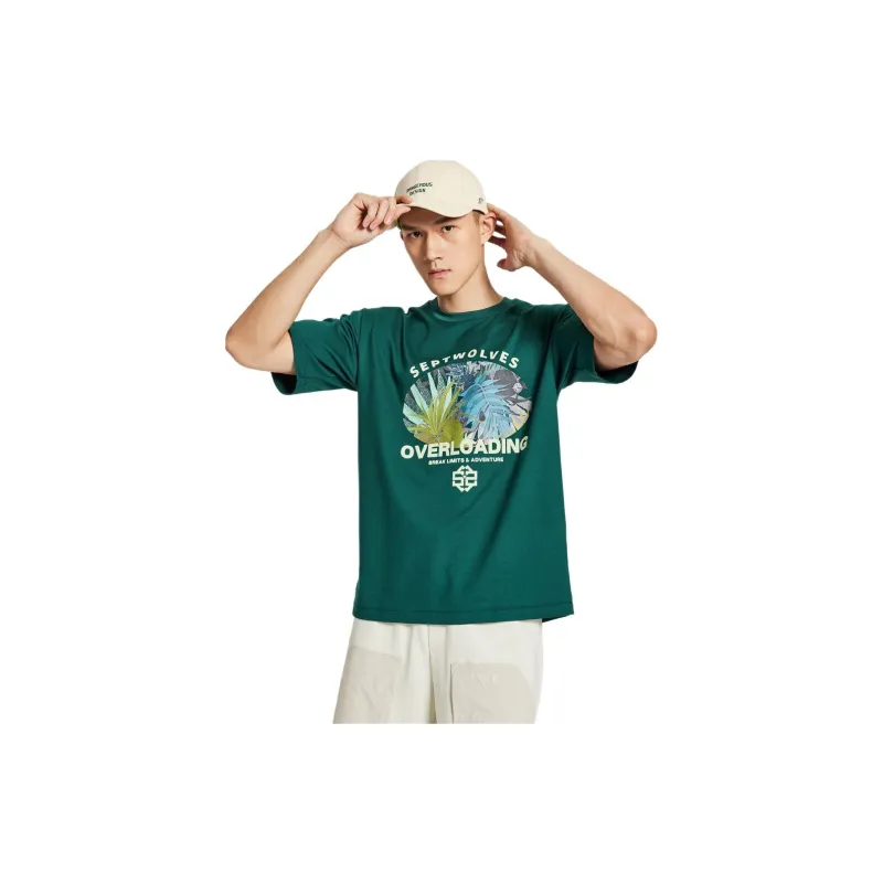 SEPTWOLVES T Shirts Men Grass Green-2