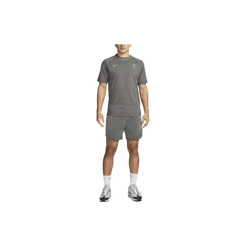Nike Raglan Sleeve T-Shirt Men's Gray-2
